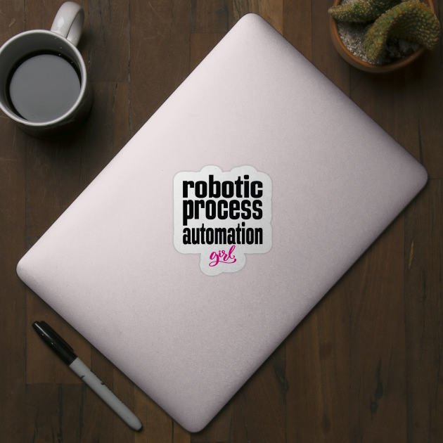 Robotic Process Automation Girl Business Process Automation Technology by ProjectX23Red